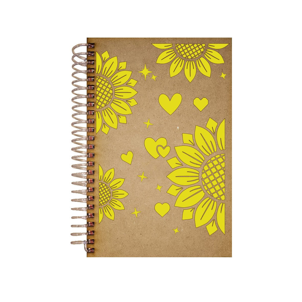 Libreta personalizada de girasol